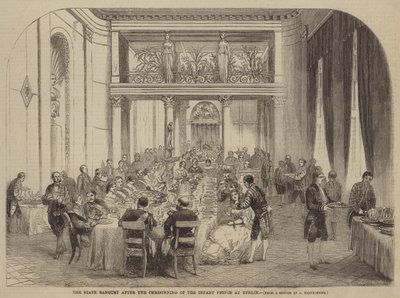 Het Staatsbanket na de Doop van de Prinselijke Baby in Berlijn door Albert Kretschmer